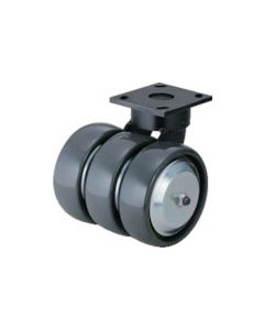 Plate Type Heavy Load Caster Weight King Pin Rescaster  (solid elastomer wheel)