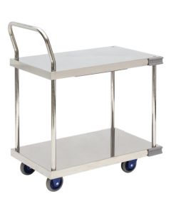Hand truck by stainless steel with plastic base อันละ 1 อัน