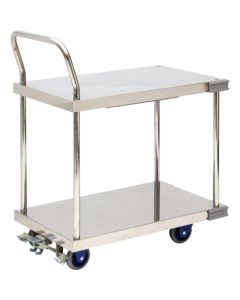 Hand truck by stainless steel with plastic base อันละ 1 อัน