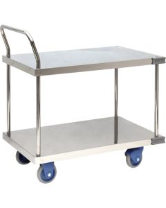 Hand truck by stainless steel with plastic base อันละ 1 อัน