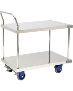 Hand truck by stainless steel with plastic base อันละ 1 อัน