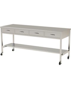 Stainless Steel Work Table Single-sided Drawer