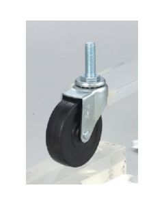 ล้อสเตนเลสสตีลชนิดเกลียวใน ล้อหมุน เส้นผ่านศูนย์กลาง 75 ล้อยางแข็ง P1.75