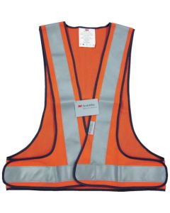 เสื้อสะท้อนแสงสะท้อนแสง SVP-02R ส้มแดง