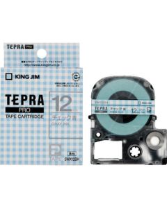 PRO tape check blue / gray letters