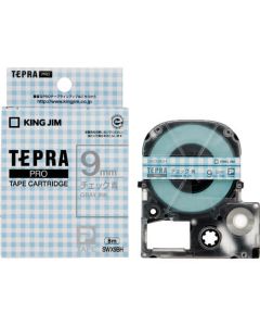 PRO tape check blue / gray letters