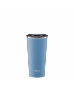 แก้วเก็บความเย็น มีที่กรอบชา 0.45 ลิตร Light Blue