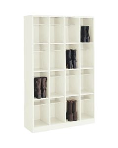 กล่องรองเท้า (มีชั้นกลาง) (4 เสา 4 ชั้น)