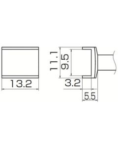หัวแร้งอุโมงค์ 9.5 mm x 13.2 mm