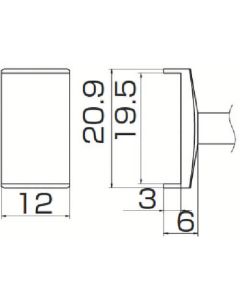 SOLDERING TIP TUNNEL 19.5X12 FOR FM-2025. FM-2027. FM-2028. FX-9501 1เส้น