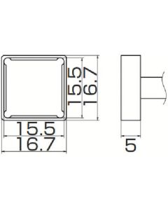 SOLDERING TIP QUAD 15.5X15.5 FOR FM-2025. FM-2027. FM-2028. FX-9501 1เส้น