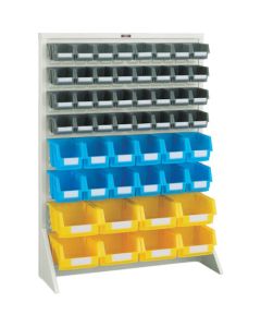 ชั้นวางตู้คอนเทนเนอร์แบบตั้งพื้น เล็ก x 32 กลาง x 12 ใหญ่ x 8 นีโอเกรย์