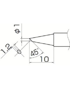 ปลายเหล็ก 1BC แบบด้าน (Z) เท่านั้น