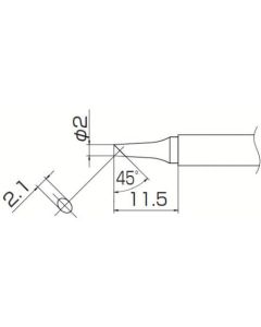 Soldering Tip Shape-2Bc Tinned Surface Only 1อัน