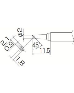 Soldering Tip Shape-2Bc W/Indent 1อัน