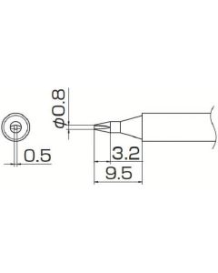 Soldering Tip Shape-0.8D 1อัน