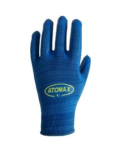 Atomax ถุงมือผ้าฝ้าย / ไนลอนไร้ตะเข็บ 10G เคลือบยางธรรมชาติ ไซส์ M