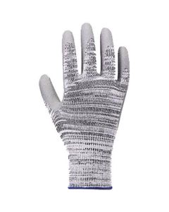 ถุงมือ HDPE 10G กันบาดระดับ 5 เคลือบไนไตร ไซส์ S