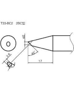 SOLDERING TIP SHAPE-2BC