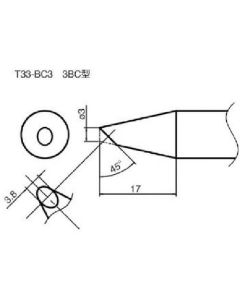 SOLDERING TIP SHAPE-3BC