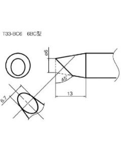 SOLDERING TIP SHAPE-6BC