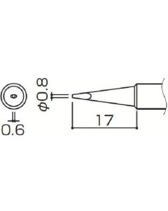 SOLDERING TIP SHAPE-0.8D (SET OF 10) FOR 953 1อัน