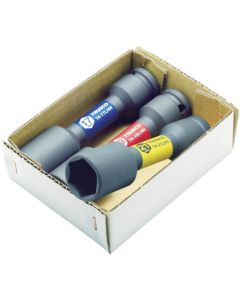 Impact Thin Wheel Nut Long Socket (hexagonal type)  Set