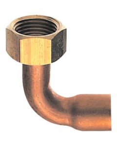 Elbow for Copper Pipe With Nut 1อัน