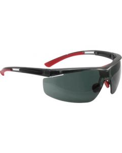 แว่นตานิรภัย Adaptec เลนส์รมควัน สีแดง + สีดำ ความกว้างมาตรฐาน