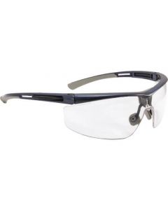 แว่นตานิรภัย Adaptec เลนส์ใส น้ำเงิน + เทา ความกว้างแคบ