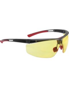 แว่นตานิรภัย Adaptec เลนส์สีเหลืองอำพัน แดง + ดำ กว้าง