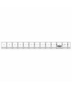 ไม้บรรทัดอะคริลิกกันลื่น, ฝ้า QR-1x12 1" x 12"
