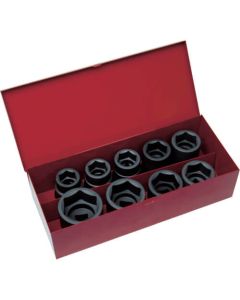 ลูกบ๊อกซ์กระแทก ชุด 9 ชิ้น เหลี่ยม 19.0mm
