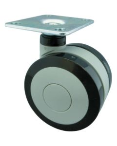 Plate type Dual Wheel Caster
