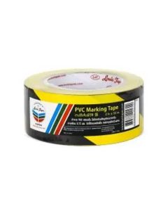เทปตีเส้นพื้น PVC 2" x 33M Yellow / Black