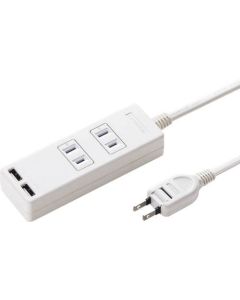ก๊อกสะดวก (พร้อมฟังก์ชันชาร์จ USB) 2P 2 ช่อง 2m