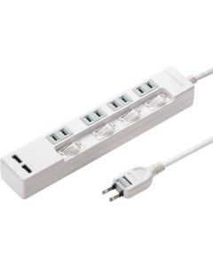 ก๊อกสะดวก (พร้อมฟังก์ชันชาร์จ USB) 2P 2 ปาก 2m