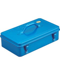 กล่องเครื่องมือเหล็กพร้อมถาดข้างใน 382 x 222 x 151 สีน้ำเงิน