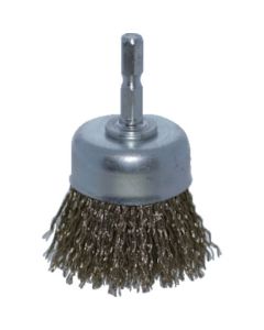 Shank Mounted Cup Brush Brass Plating Wire