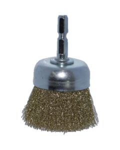 Shank Mounted Cup Brush Brass Wire