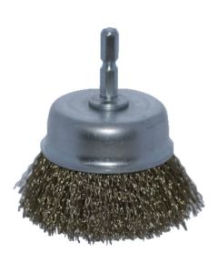 Shank Mounted Cup Brush Brass Plating Wire