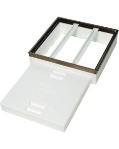 underfloor inspection port with insulator
