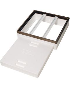 underfloor inspection port with insulator