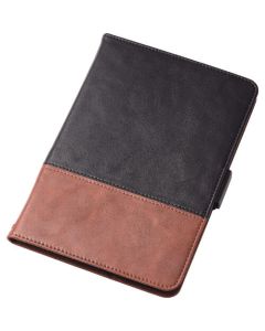 เคสหนังนิ่มสำหรับ iPad mini 2019 ฟรีมุมทูโทนดำ x น้ำตาล