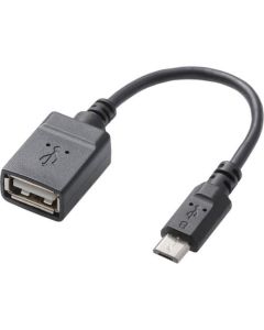 OTG cable for Tablet/Standard/microB-A(female)/USB2.0/Black/0.1m 1อัน