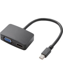 อแดปเตอร์แปลง miniDP-HDMI/VGA สีดำ 0.15 ม