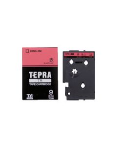 ตลับเทป Tepra TR สีเทป: แดง สีข้อความ: ดำ