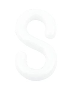 ขอเกี่ยวพลาสติก ตัว S สีขาว 6MM (2 ชิ้น)