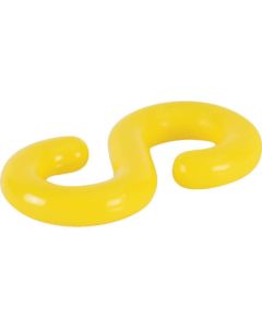 ขอเกี่ยวพลาสติก ตัว S สีเหลือง 8MM (2 ชิ้น)