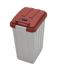 กล่องคัดแยกสี 45L สีแดง มีหูหิ้ว